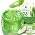 Aloe Vera Gel Made within 12 Hours of Harvest with 96% Pure Organic Aloe Vera for Skin, Scalp, & Hair, Soothing Aloe Face Moisturizer, Multipurpose, Hydrating Aloe Gel, 7.05Oz